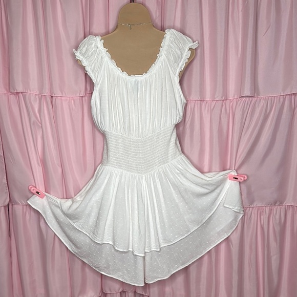 Princess Polly White Ruffle Tiered Romper - Size 12 - Picture 5 of 7